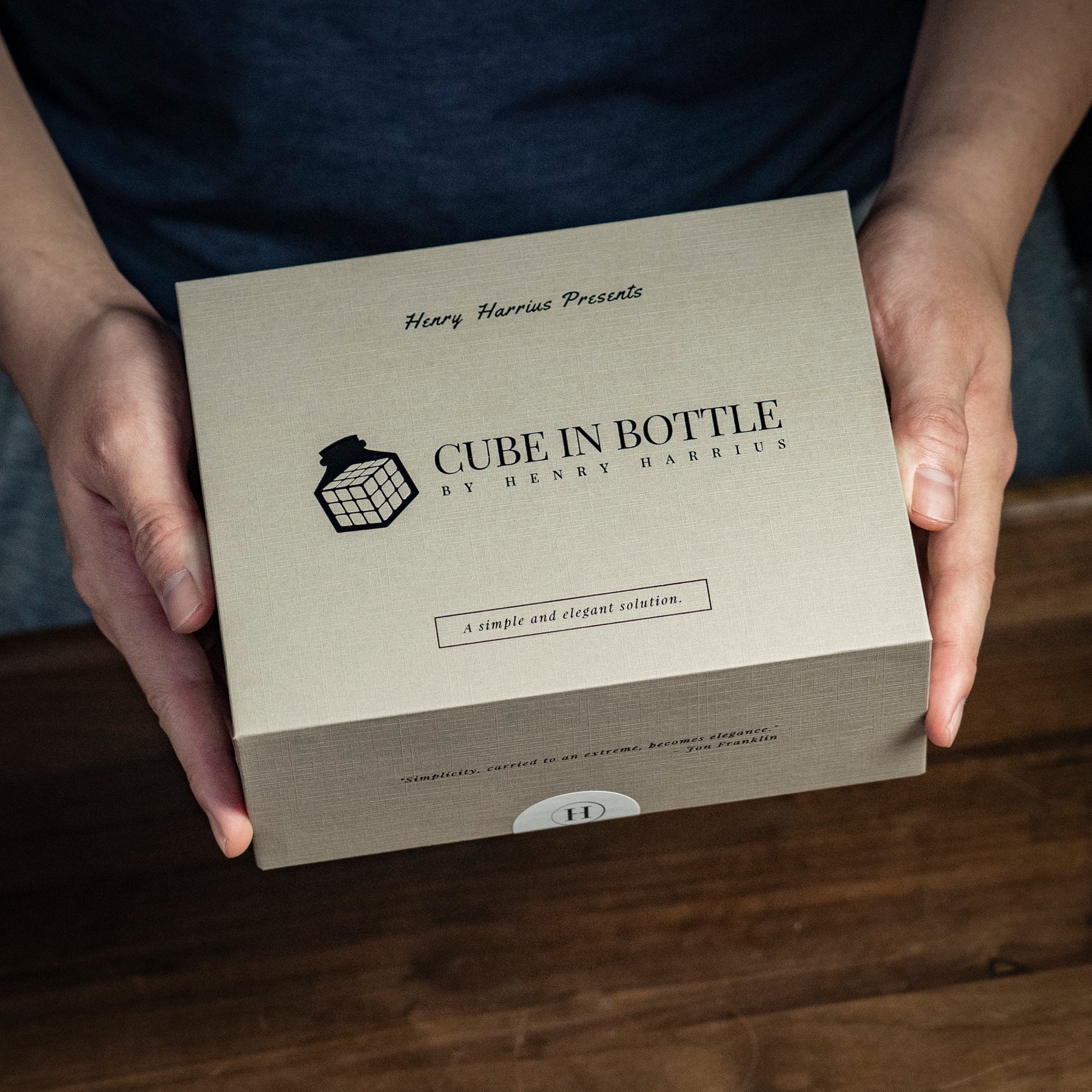 Cube In Bottle by Henry Harrius