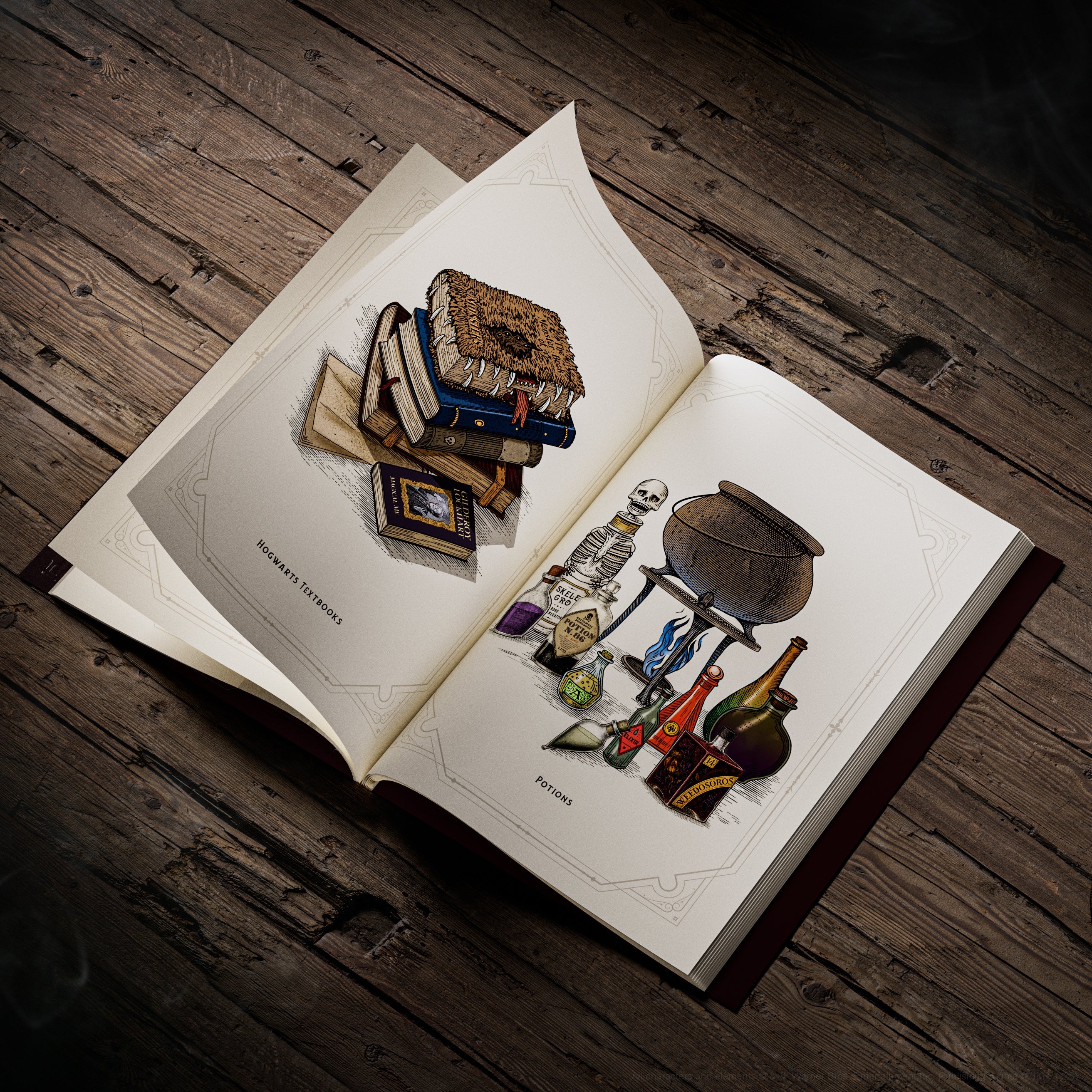 Harry Potter Self-Coloring Book by theory11