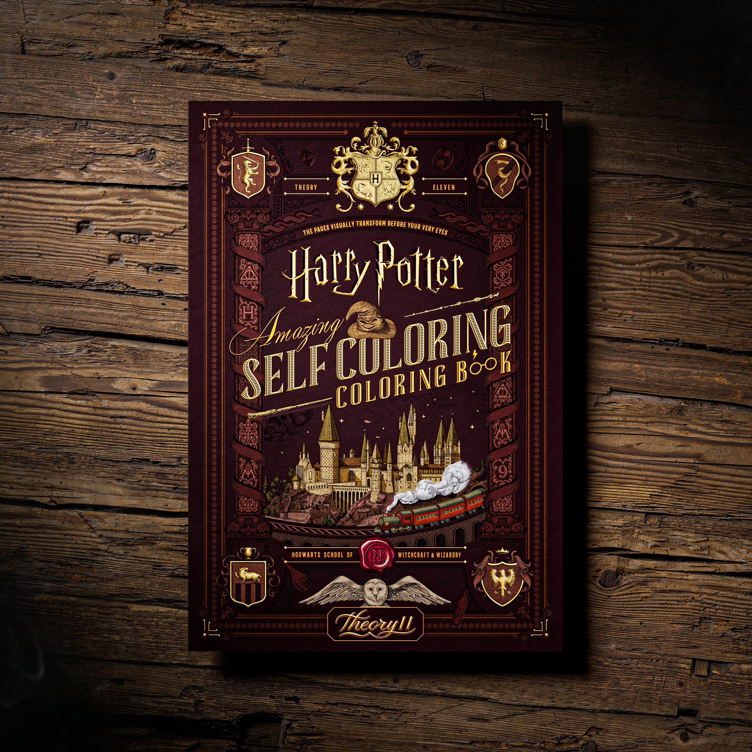Harry Potter Self-Coloring Book by theory11