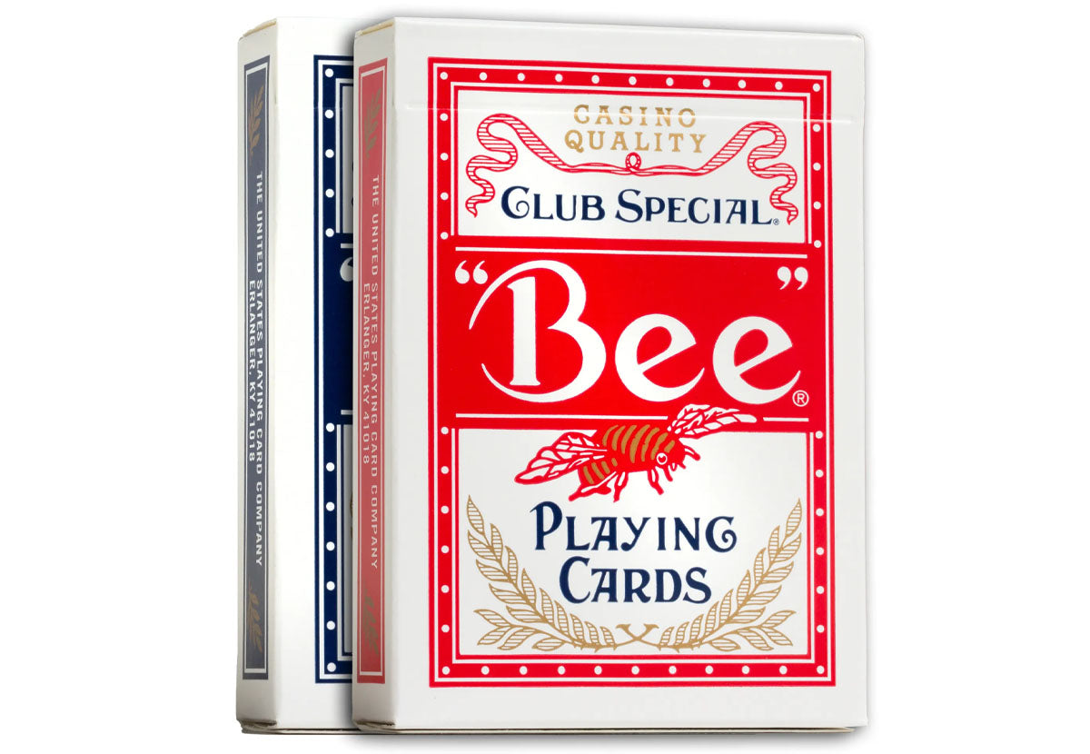 Cartas Bee Rojo – Baraja De Póker De Lujo, El Mapa Oficial De Los Casinos Americanos, Fabricada Por USPCC