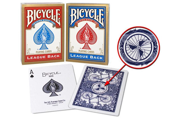 Bicycle League Back, Poker Size
