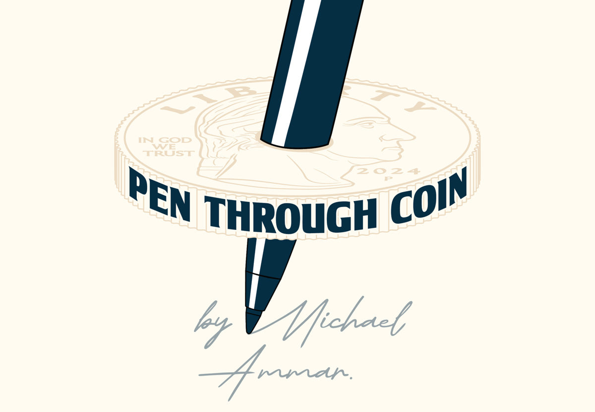 Pen Through Coin by Michael Ammar