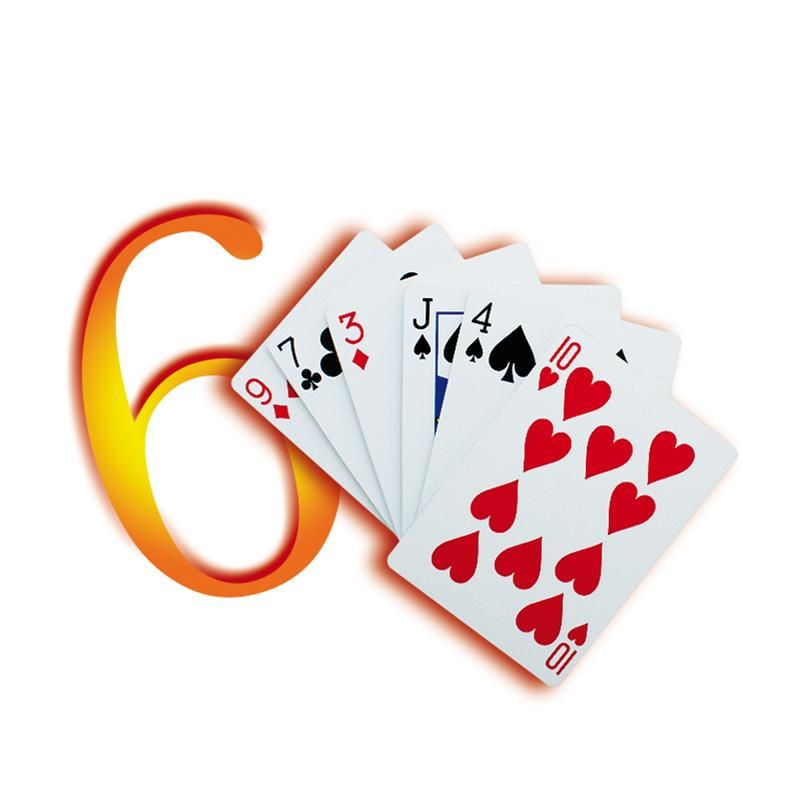 Six Card Repeat (Blau)