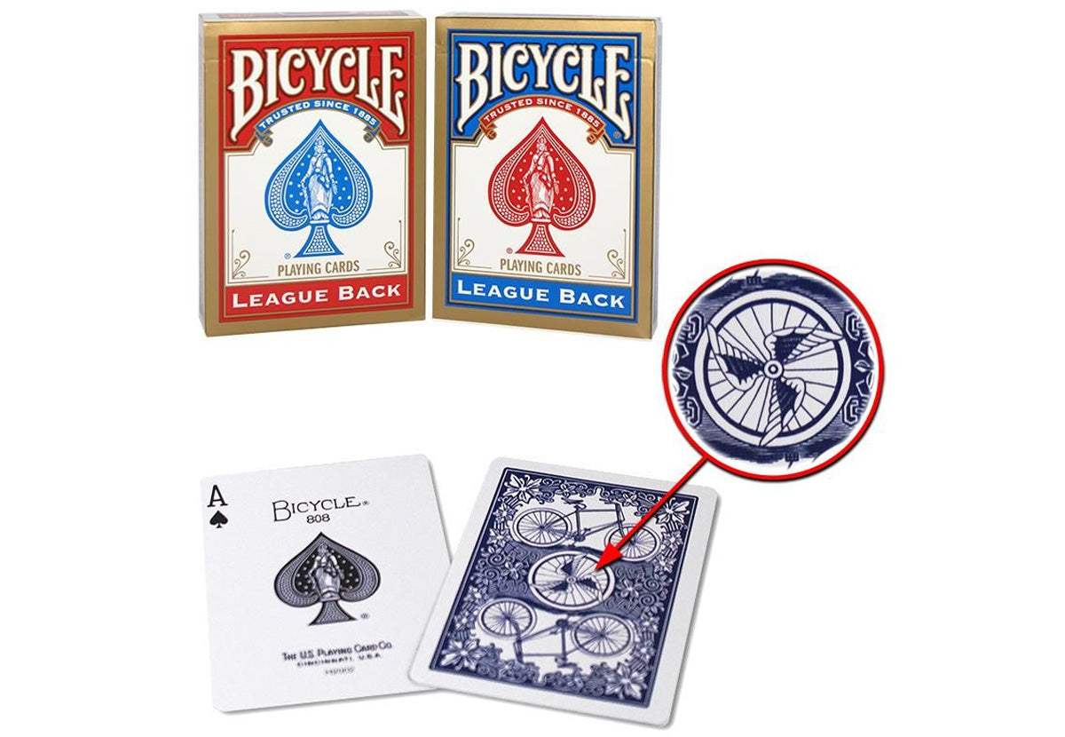 Bicycle League Back, Poker Size