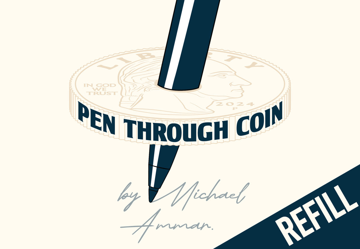 Pen Through Coin by Michael Ammar